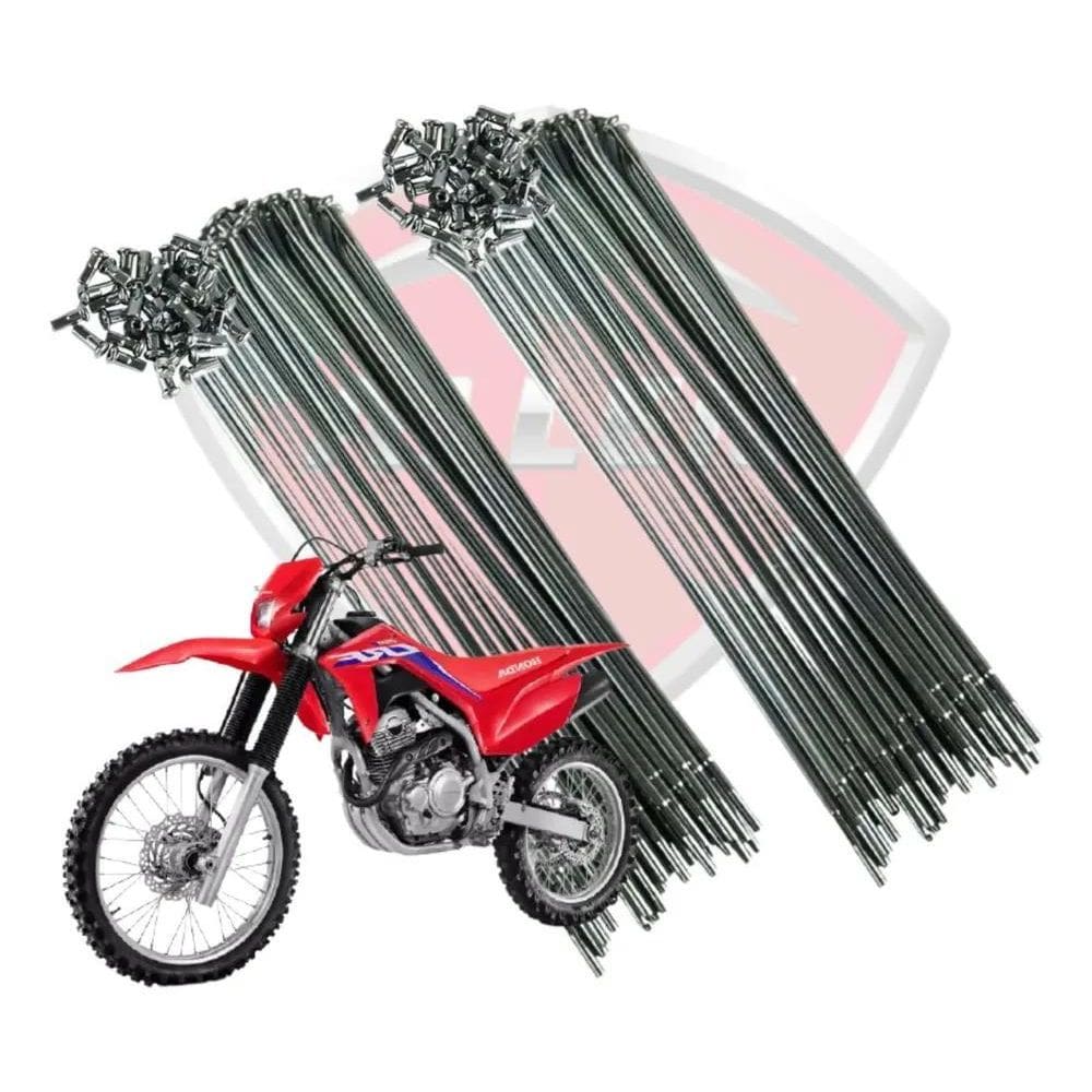2X Raio Nova Crf 250F Nacional Dianteiro Traseiro Cromado 4M