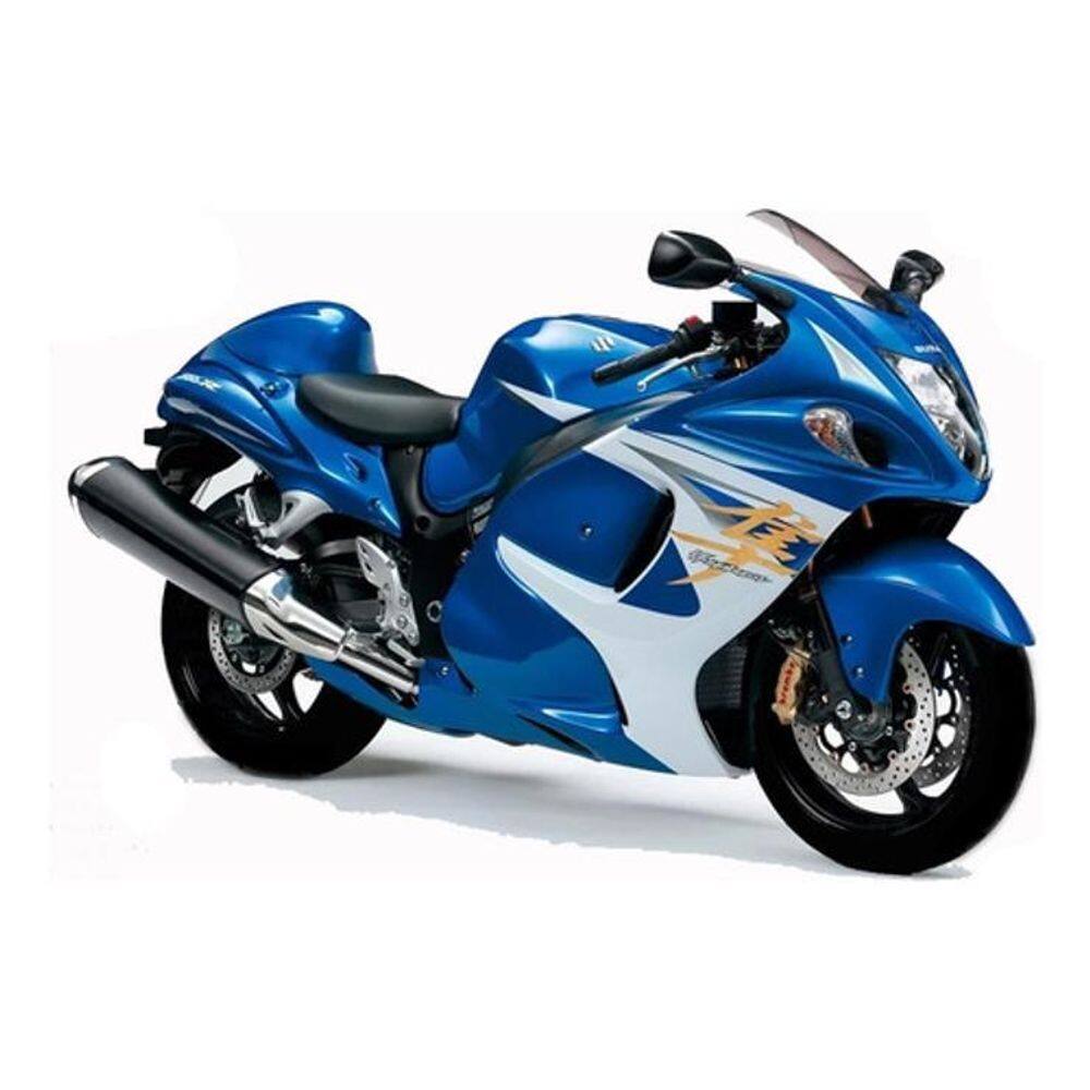Kit Adesivos Emblema Moto Hayabusa Gsx 1300R 2014 Azul