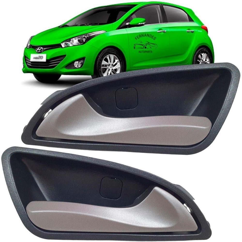 Par Maçaneta Interna Dianteira Traseira Hyundai Hb20 2013/19