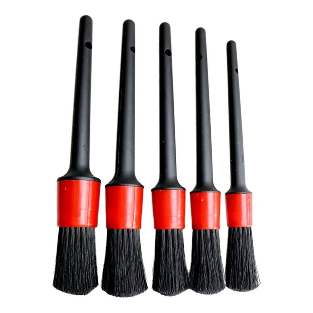 2X Jogo 5 Pincel Escovas Automotivo Kit Lavagem Limpeza Carr