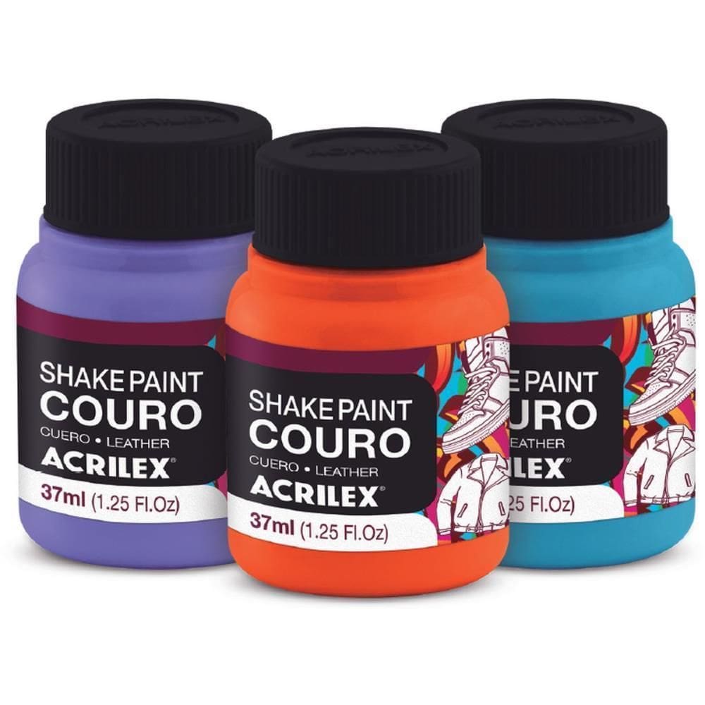 Tinta Para Couro Shake Paint 37Ml Marrom Pct.C/06