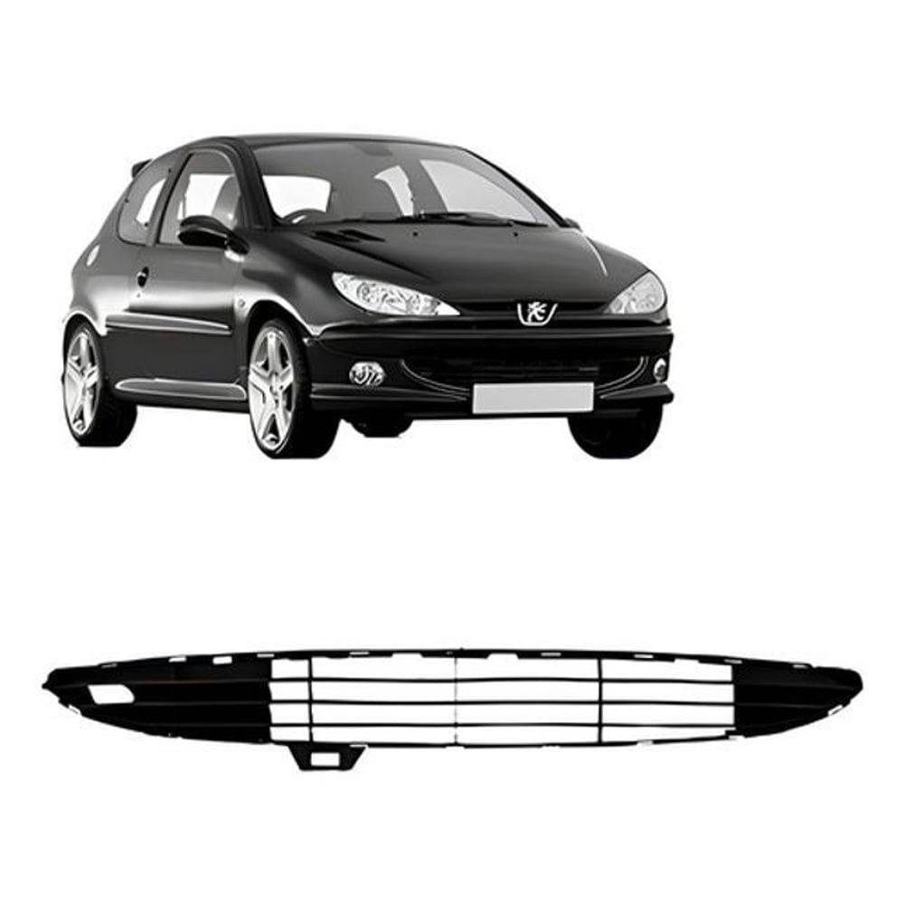 Grade Central Carro 206 1998 A 04 Preto Boquinha Promoçã