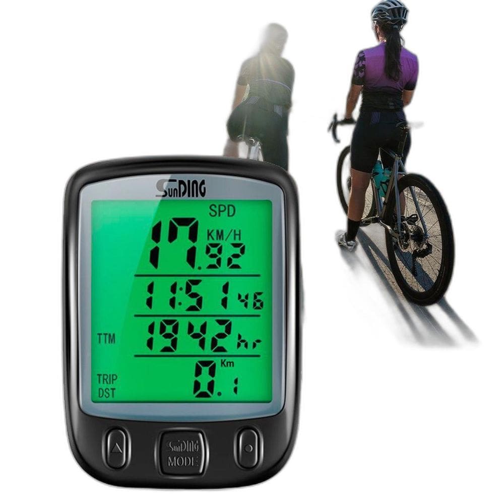 Velocímetro De Bicicleta Com Luz Noturna E Display Lcd Clara