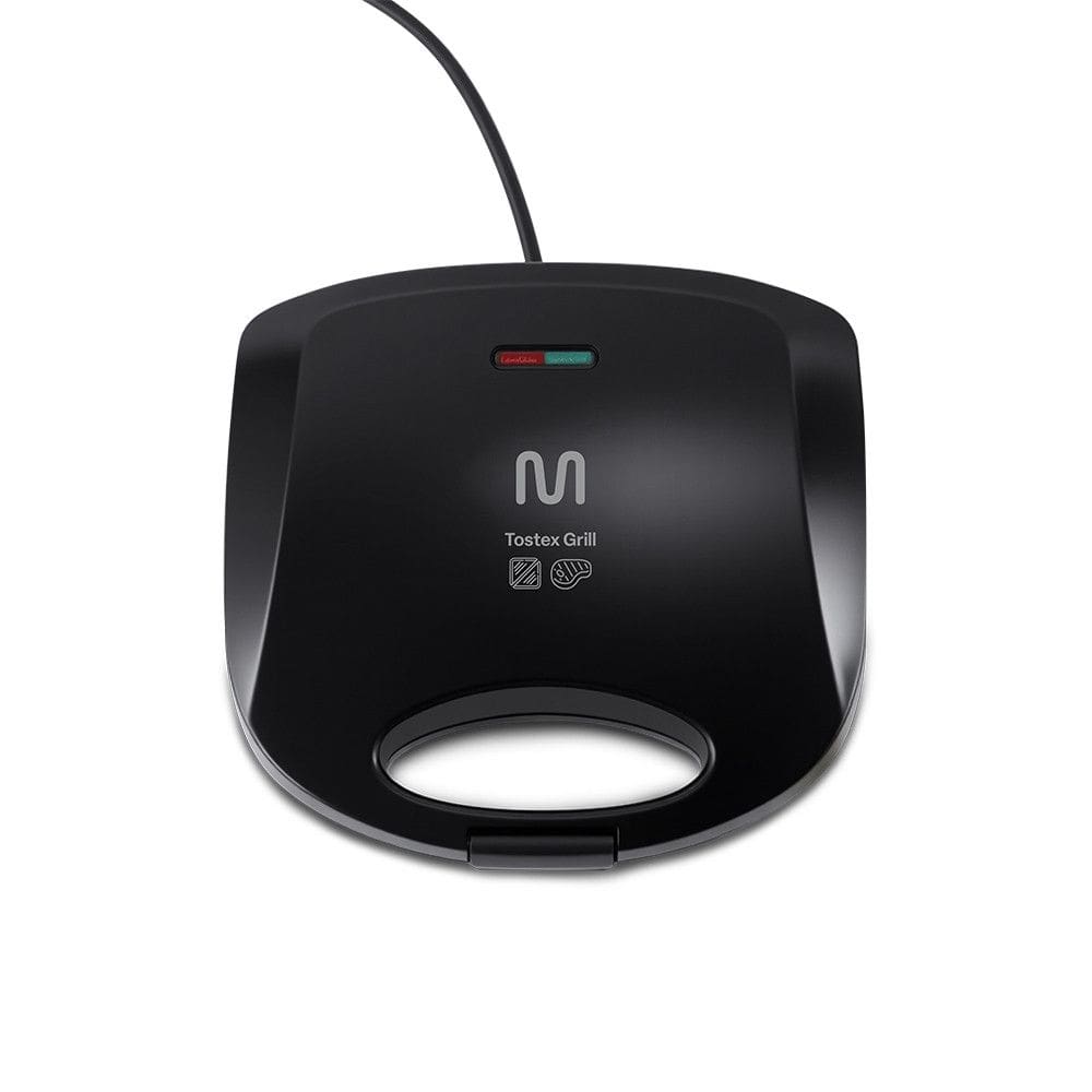 Sanduicheira Tostex Grill Chapa Antiaderente Dupla Ondulada 127v 750w Preta Multi - GO067