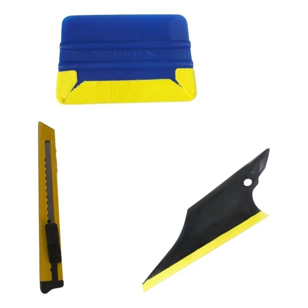 2X Kit 3Pc Ferramentas Insufilm Espátula Joker E Norma