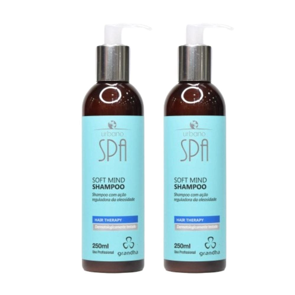 02 Shampoo De Limpeza Profunda Urbano Spa Blue Soft Mind