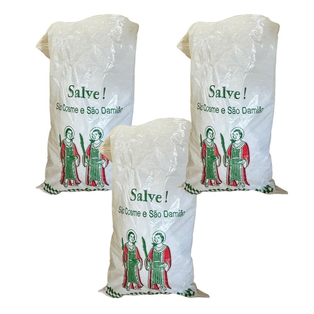 Kit 300 Sacos De Plástico Com Desenho Cosme E Damião 16X24Cm