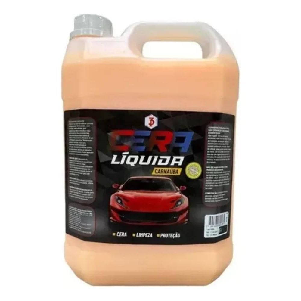 2X Cera Líquida Carnaúba Proteção Automotiva 5 Litros