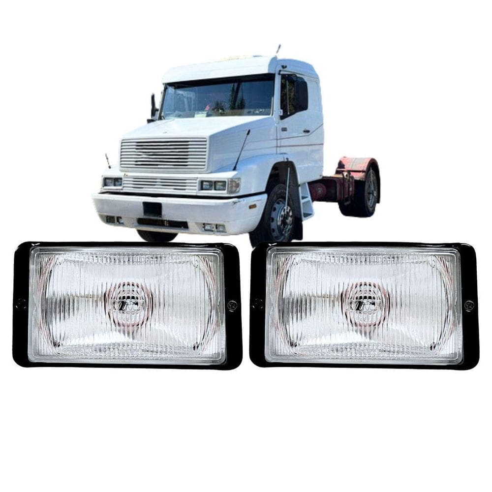 Par Farol Auxiliar Para Mercedes Retangular Vidro