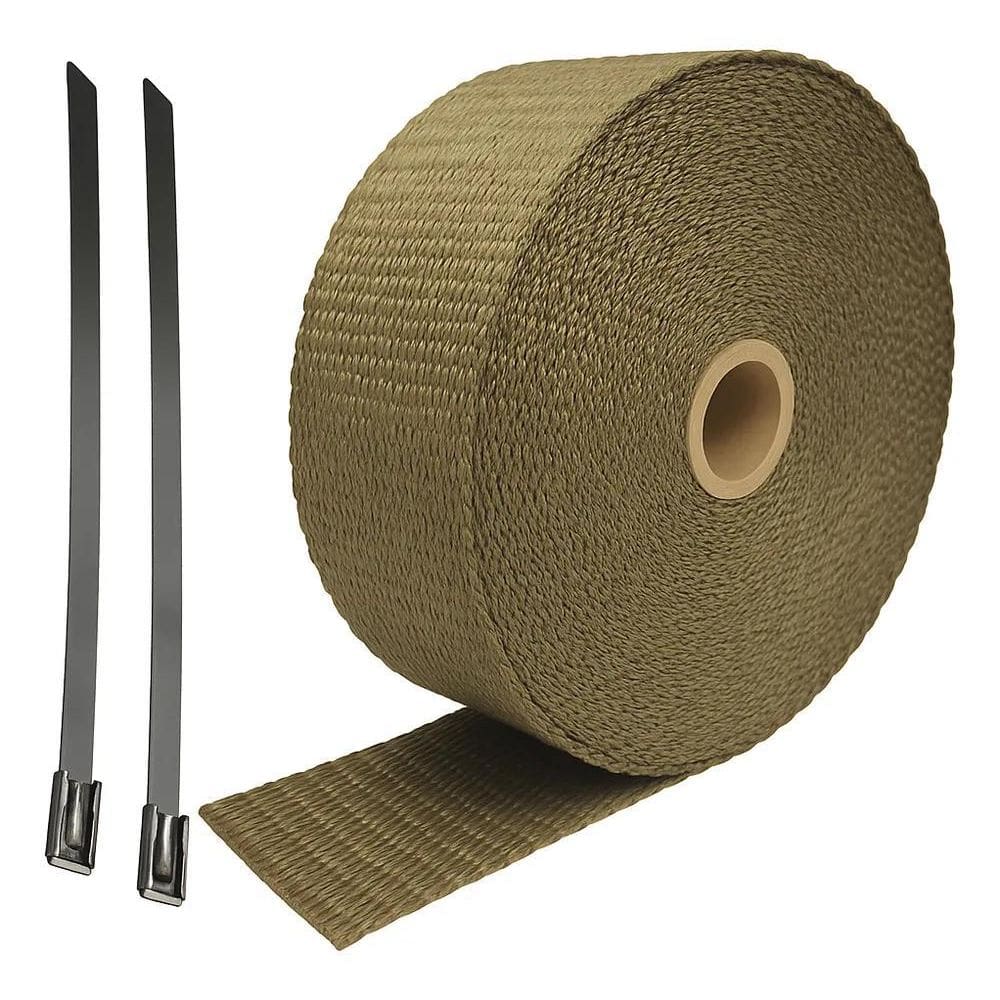 2X Manta Térmica Termotape Escapamento Titanium 5 Metro E 2