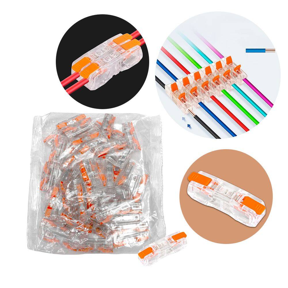 Conector de Emenda Linear 1 Via 50 Unidades