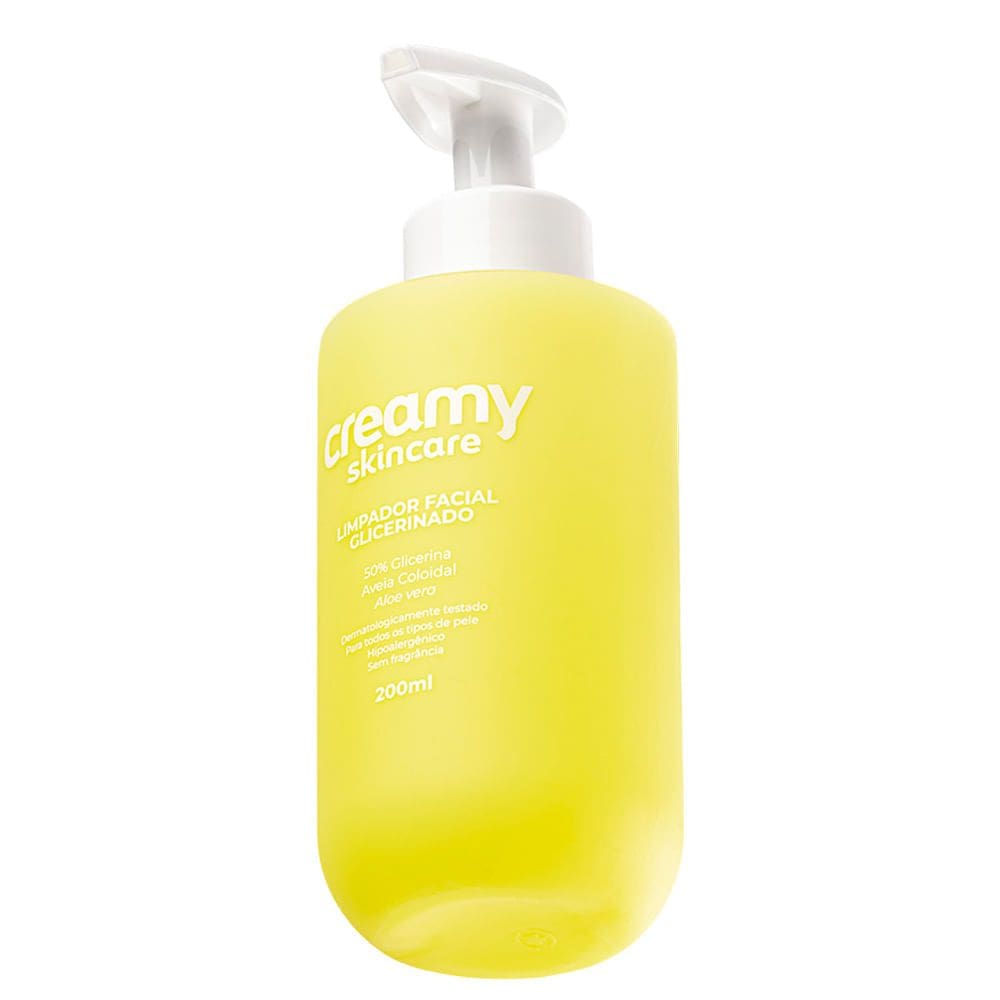Limpador Facial Glicerinado Creamy Skincare 200ml