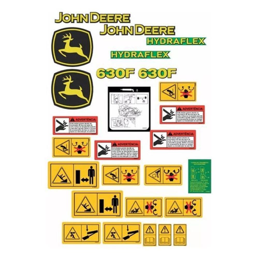 Kit Adesivos John Deere 630F Hidraflex
