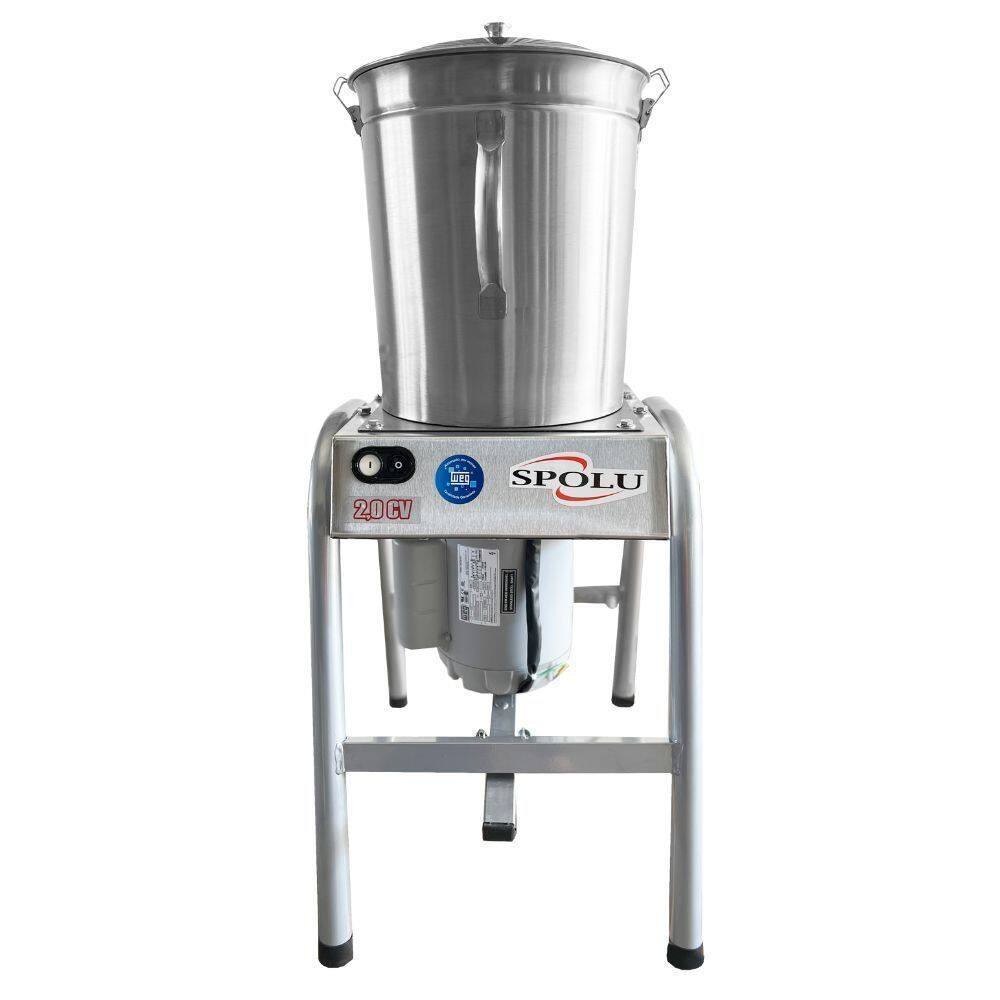 Cutter Basculante Industrial Alto Rendimento 20L SPL301 Inox Spolu 220V