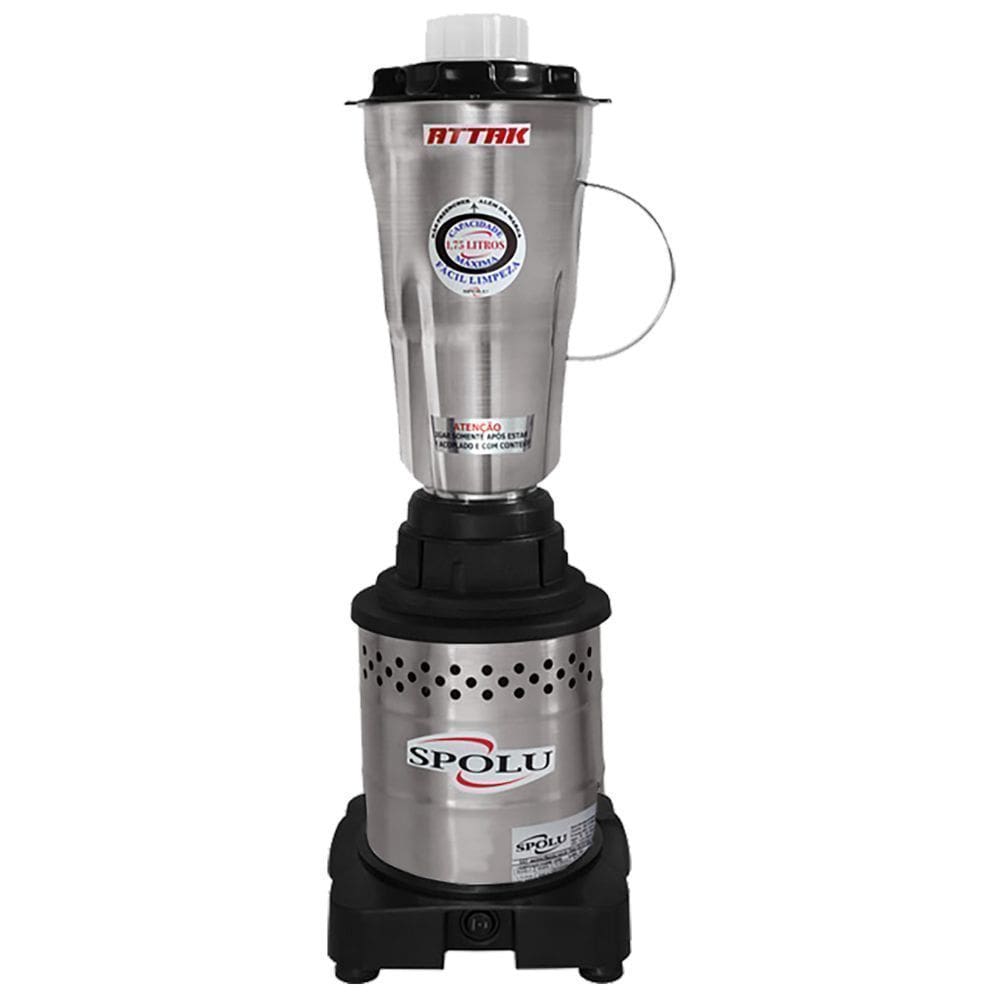 Liquidificador Alta Rotação 1,75L Inox Attak SPL038 Spolu 220V