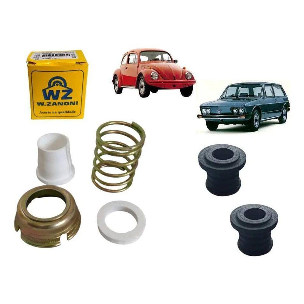 2X Rolamento + Reparo Coluna Direção Vw Brasilia Variant Fus