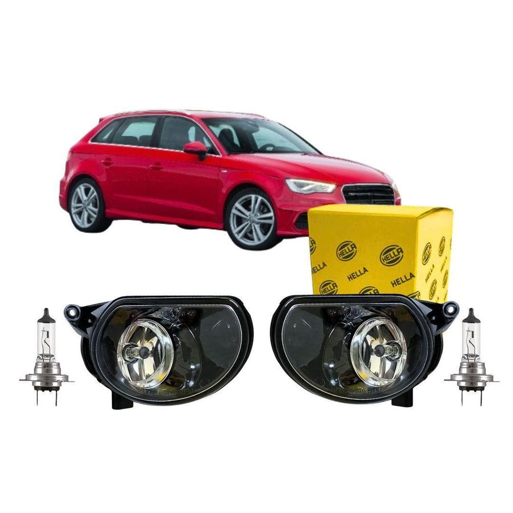 Par Farol Auxiliar Milha Neblina Para Audi A3 03 A 12 Hella
