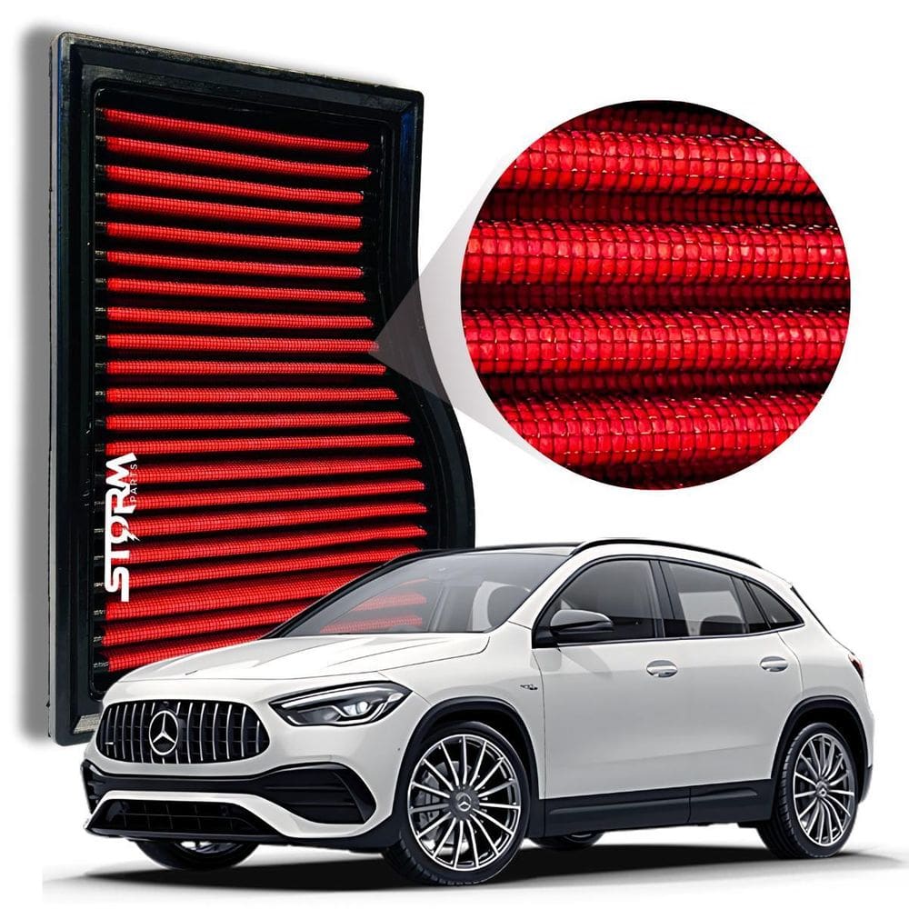 Filtro Ar Esportivo Mercedes Bens Gla 200 Motor 1.3 Turbo