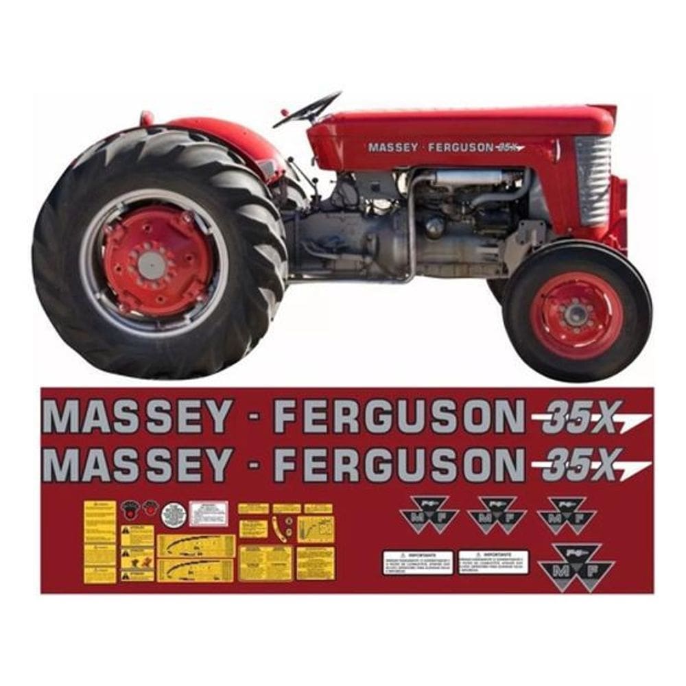Kit Adesivos Massey-Ferguson Mf 35X