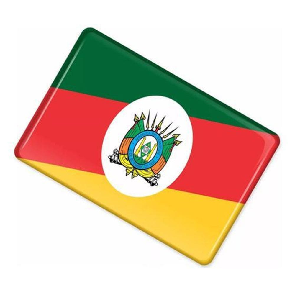 MP - Adesivo Bandeira Carro Moto Rio Grande D