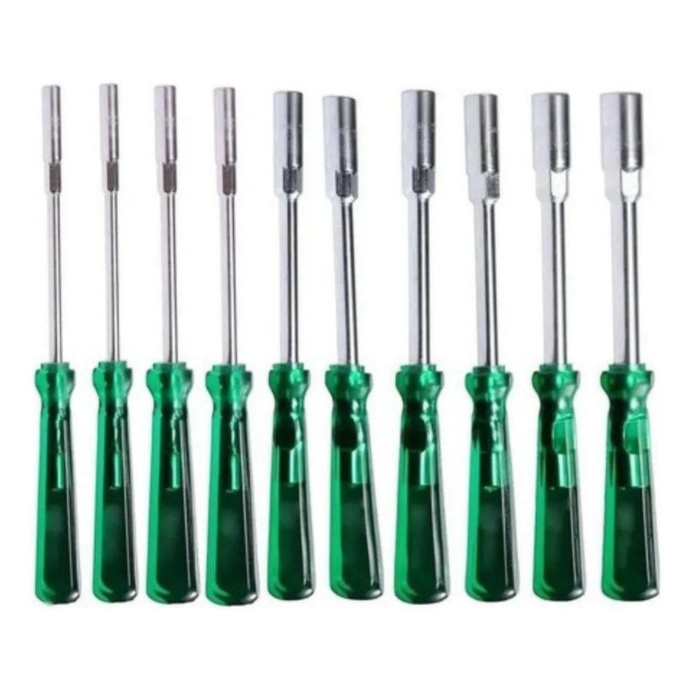 MP - 2X Kit Jogo 10 Chave Canha o Cromo Vana