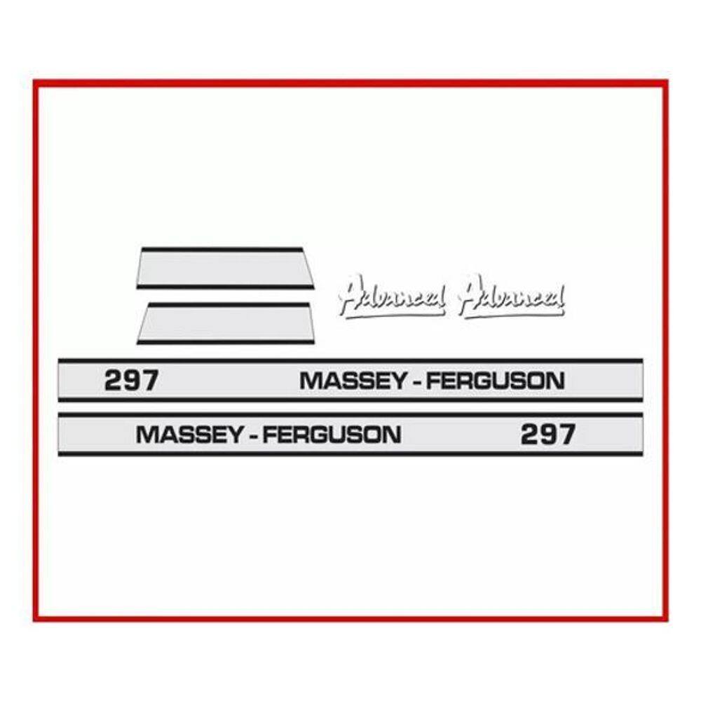 Kit Adesivos Massey Ferguson 297 Advanced Completo