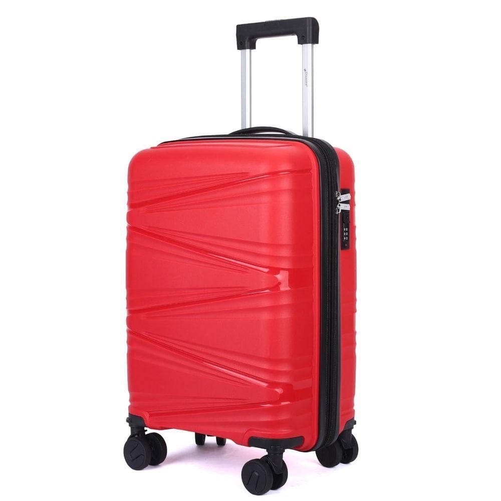 Mala De Bordo 10kg Viagem Zíper Expansível Em Polipropileno Rodinhas 360º Tsa - Bocaiúva - Cruzeiro Vermelho