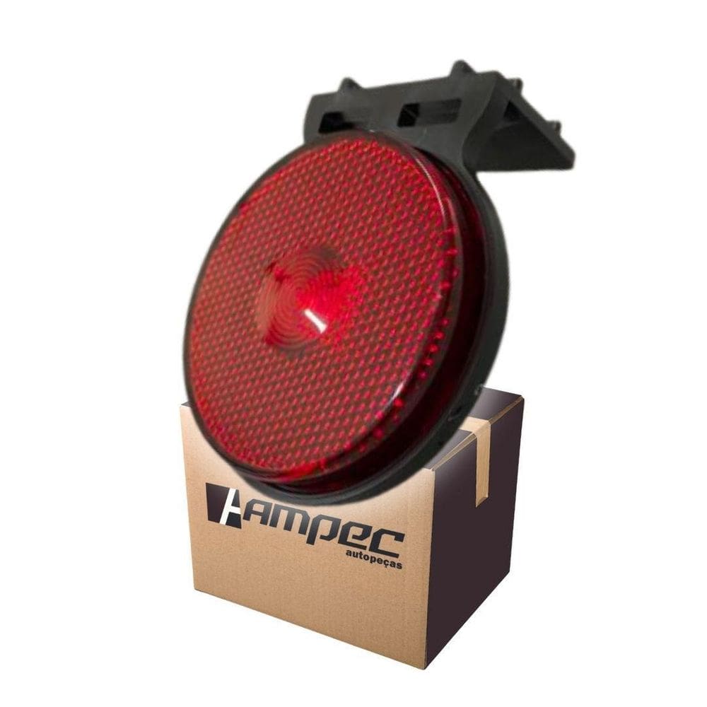 Lanterna Lateral Led Caminhão Carreta Com Suporte Vermelha P
