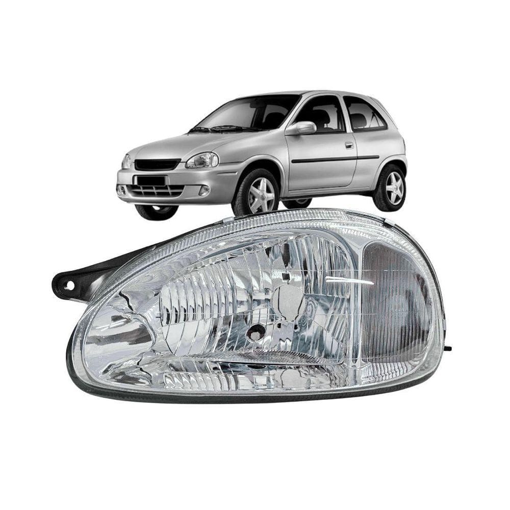 Farol Principal Chevrolet Corsa 2000 A 2002 Vidro Esquerdo