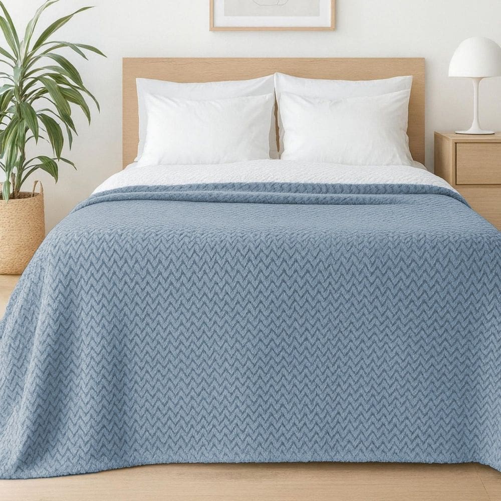 Manta Microfibra Liss Habitat Queen 220x240cm - Liss Céu