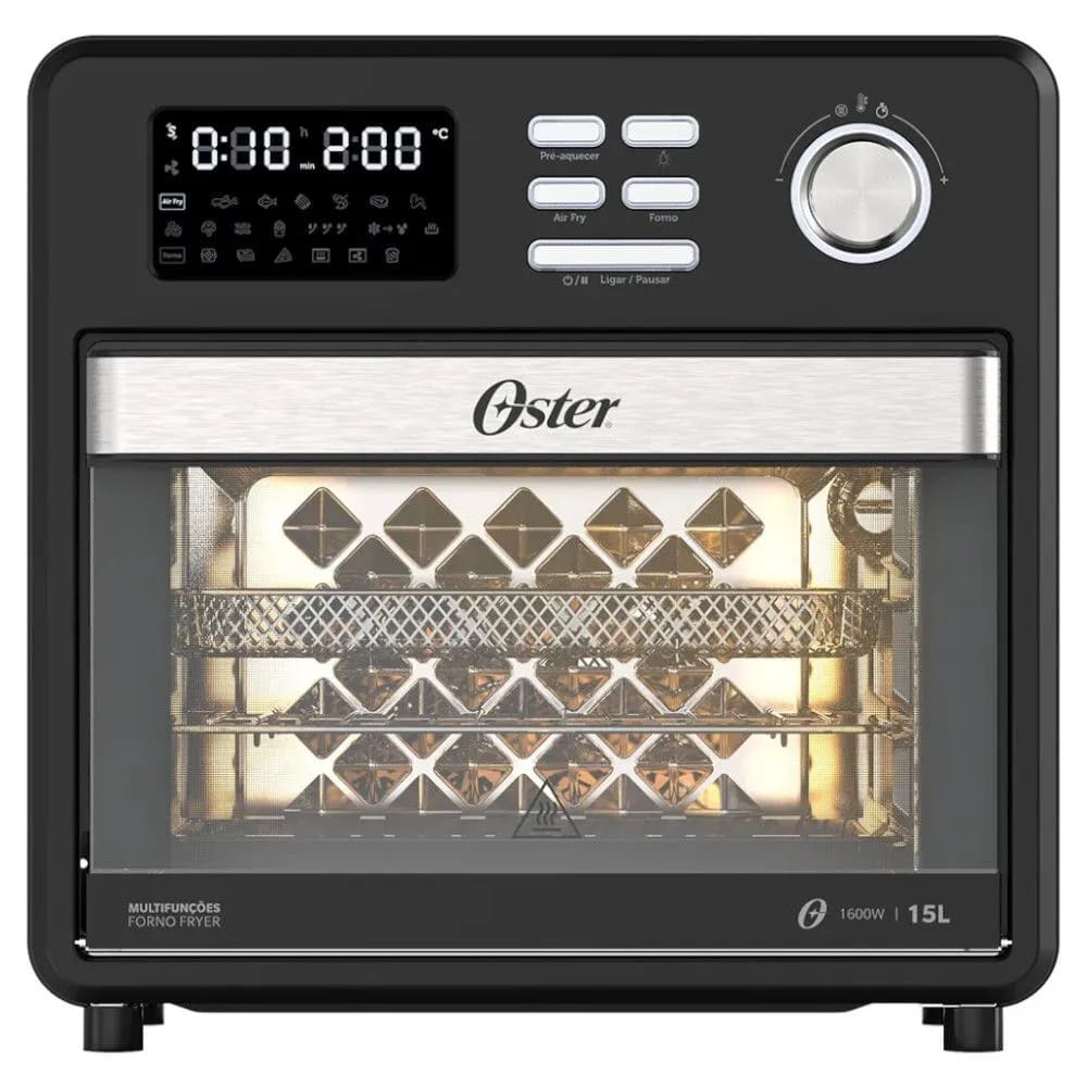 Forno e fryer 15l Oster multifunções 10 em 1 OFOR160 110v