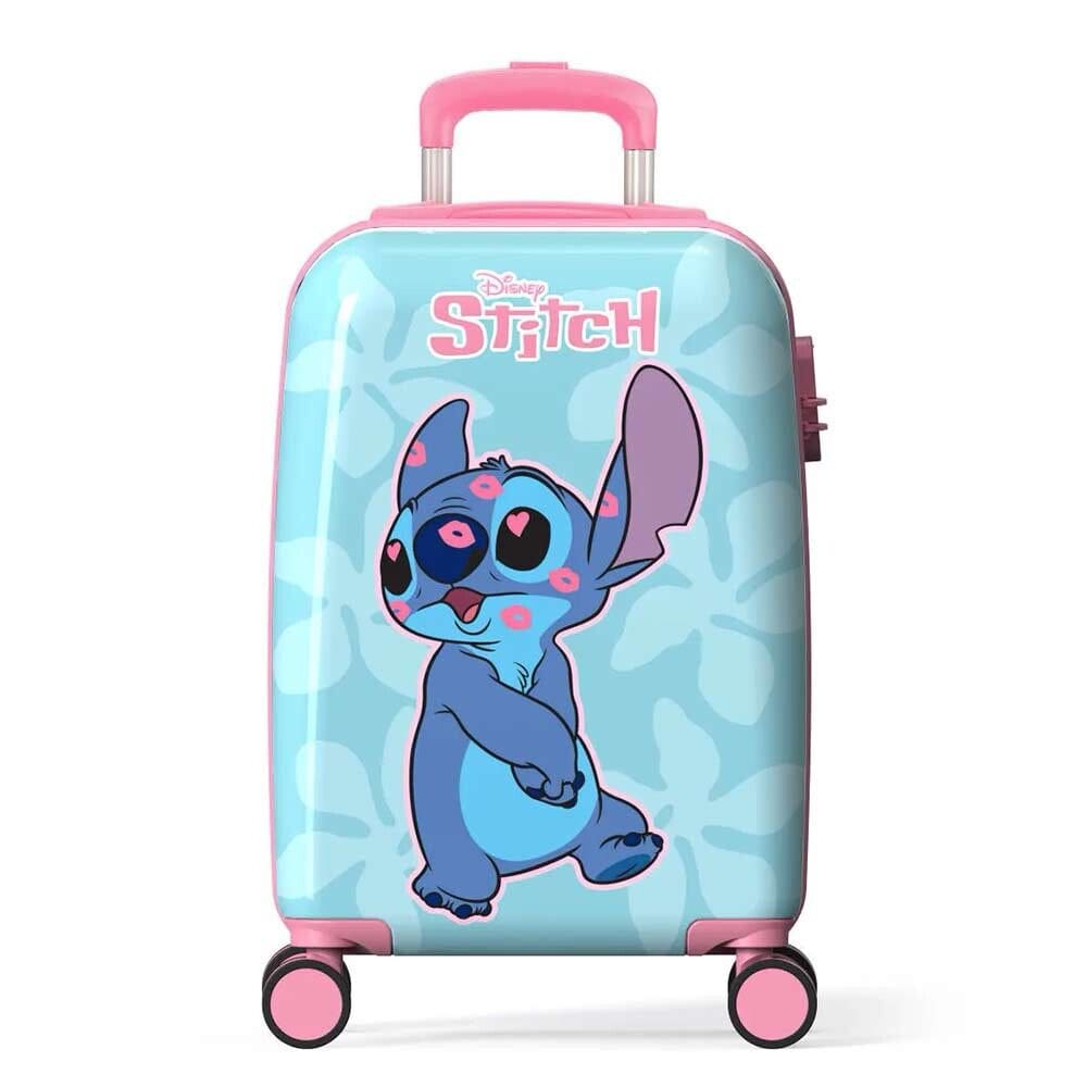 Mala de Rodinha Infantil - Disney Stitch Kisses - Luxcel