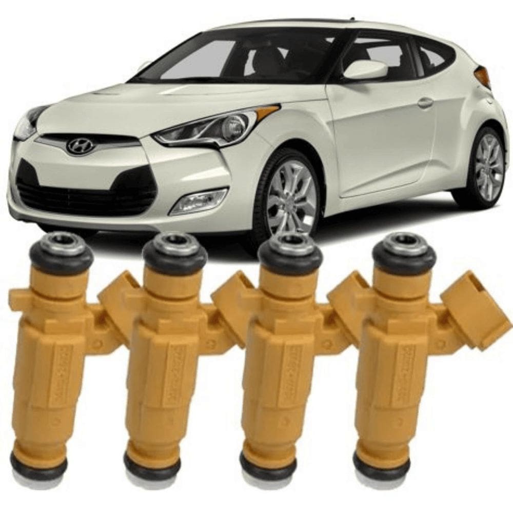 Kit 4 Bico Injetor Veloster 1.6 16V Gasolina 2011 À 2014