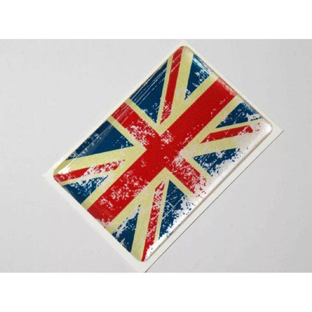 Adesivo Bandeira Reino Unido Resinado 4X6Cm Bd7