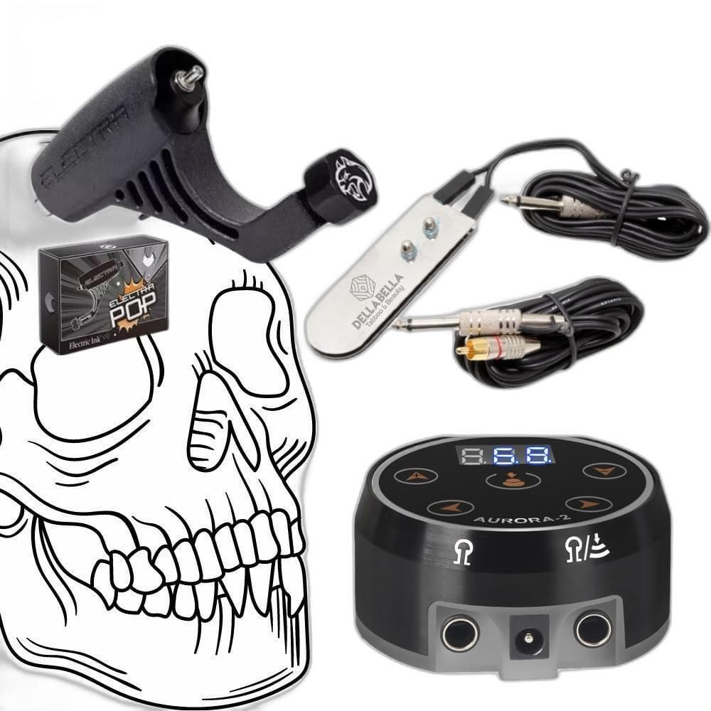 Kit Trio Electra Pop Com Fonte Aurora Trio Tattoo Tatuagem