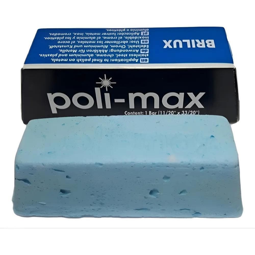 2X Pedra Azul Para Polimento Rodas, Tanques, Cromados E Bril