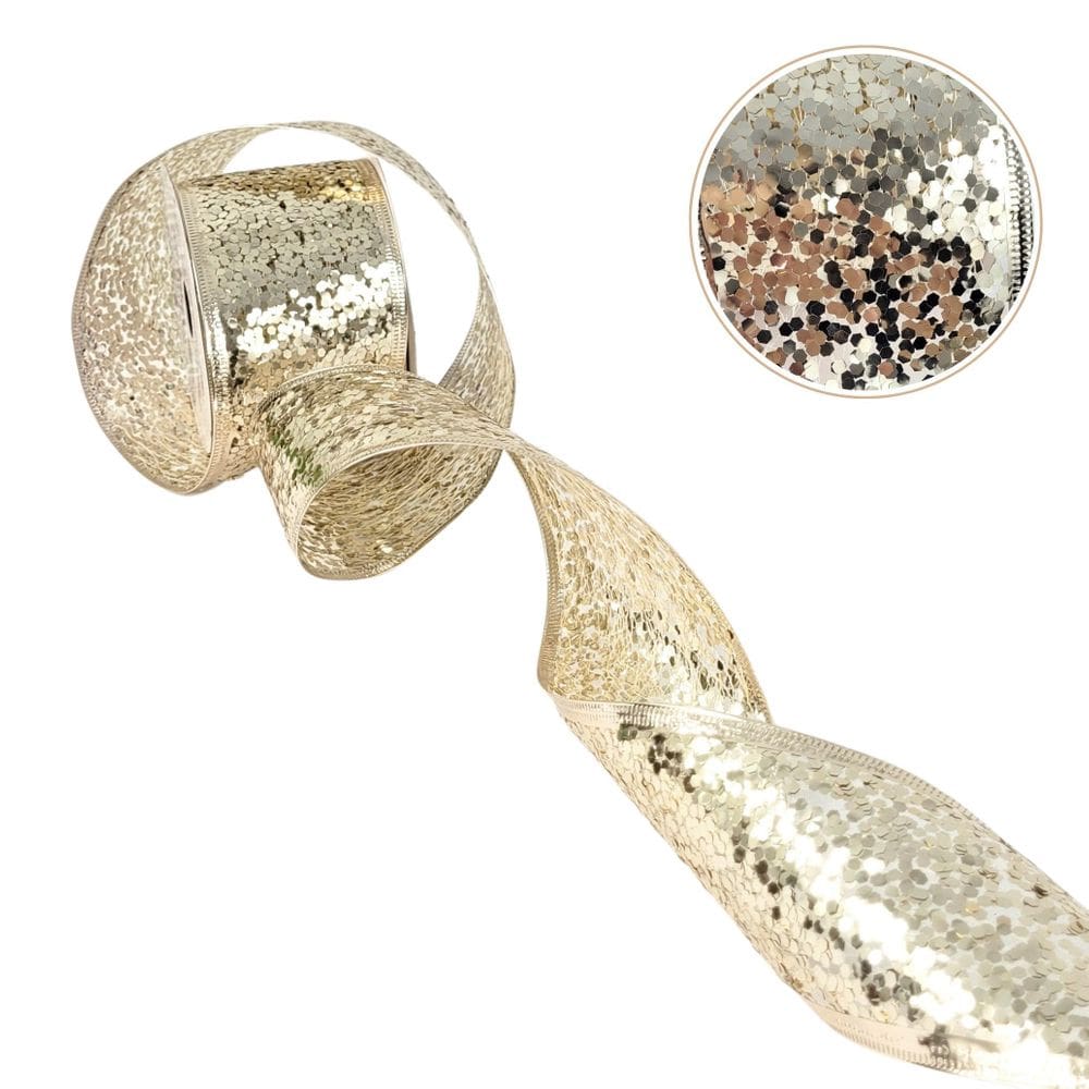 Fita Natalina Voil Glow 6Cmx9M