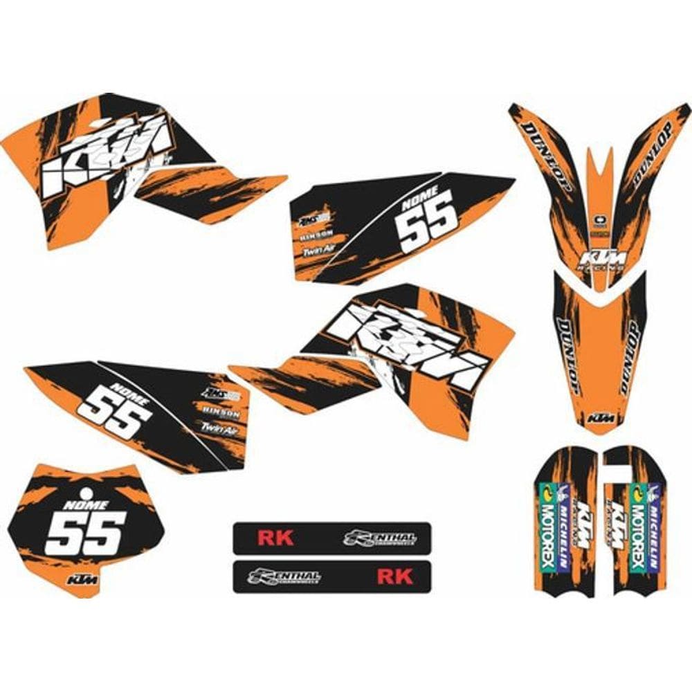 Adesivo Moto Cross Trilha Ktm 50 Sx 09-15 Riscos Lm073