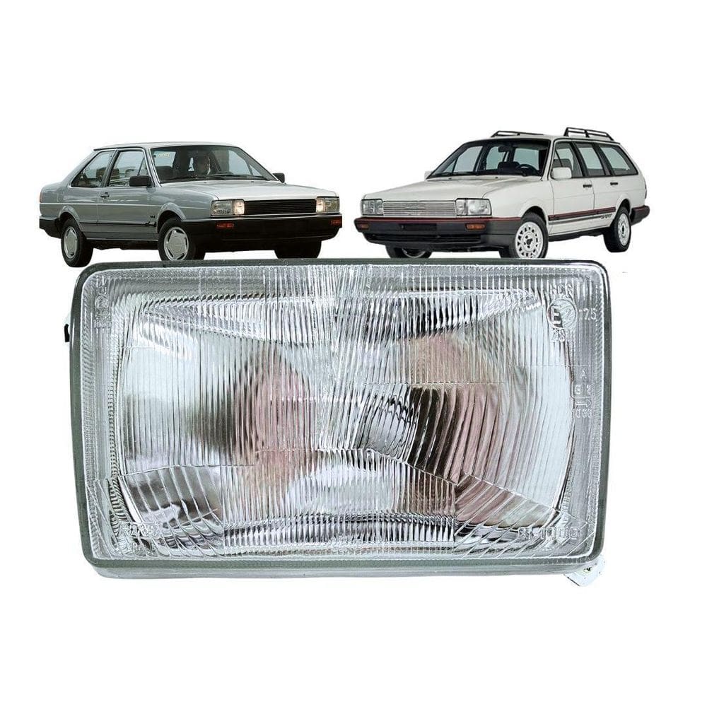 Farol Principal Para Santana Quantum 85 A 90 Esquerdo Vidro