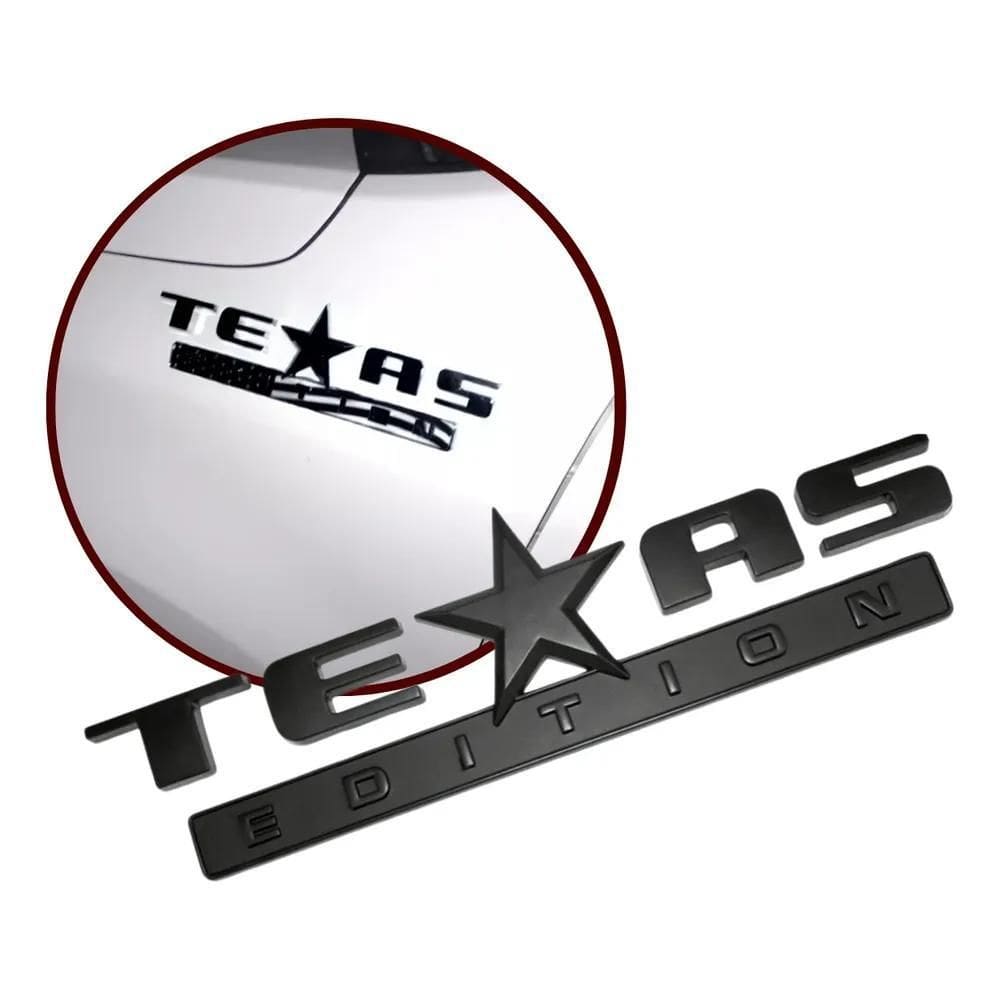 2X Adesivo Texas Edition Caminhote S10 Silverado Ranger Ram