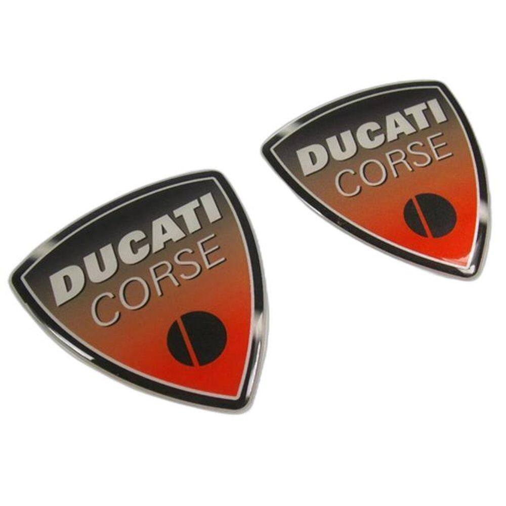 Emblema Adesivo Resinado Compativel Ducati Corse Par Rs6 Fk