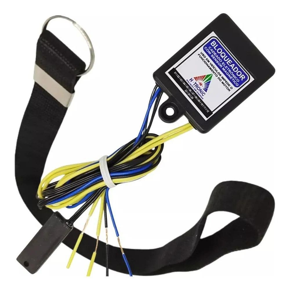 2X Bloqueador Antifurto Carro Moto Com Cordao Magnetico Sens