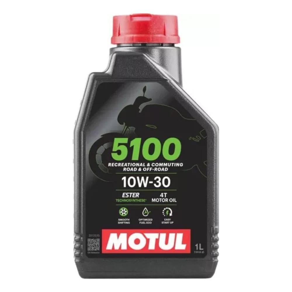 2X Óleo De Motor Motul Semi-Sintético 10W-30 Para Motos E Qu
