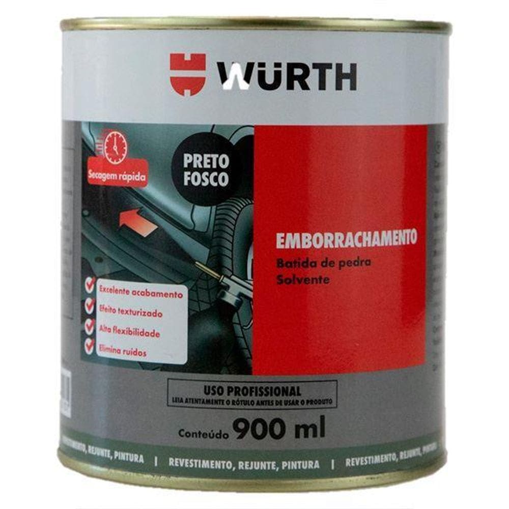 Emborrachamento Batida Pedra Base Solvente 900Ml Wurth