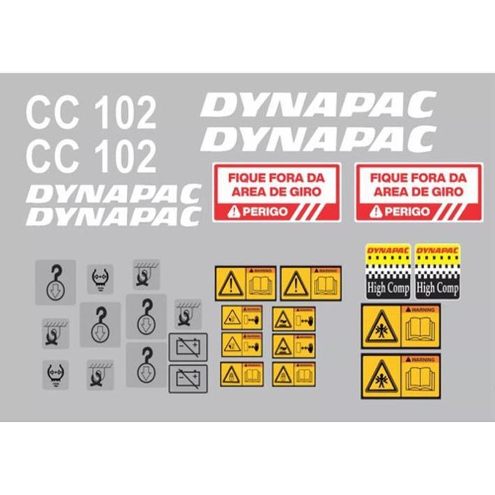 Kit Adesivos Dynapac Cc 102
