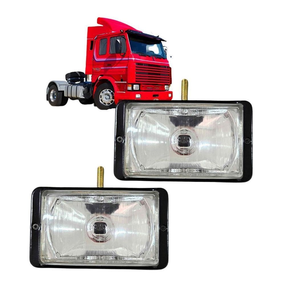 Par Farol Auxiliar Milha Para Scania 1938 Vidro