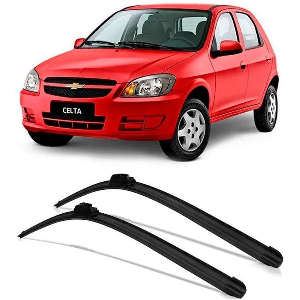 2X Par Palhetas Limpador Parabrisa De Silicone Celta Todos A