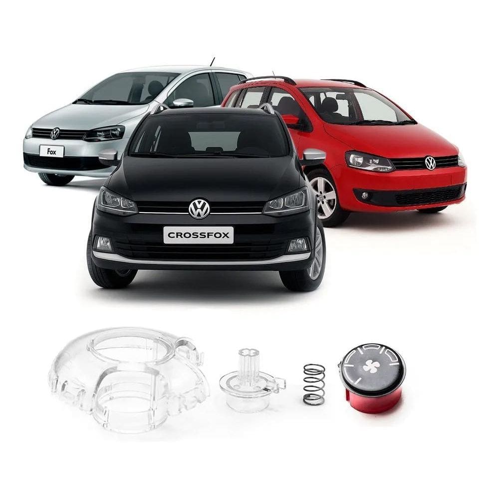 2X Kit Reparo Botao Ar Condicionado Fox/Crossfox/Spacefox