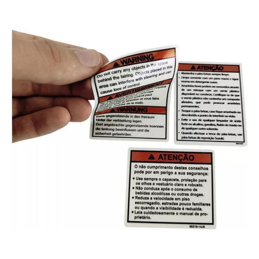 Adesivo De Etiqueta Suzuki Hayabusa Gsxr Vstrom Gsxf Gsx