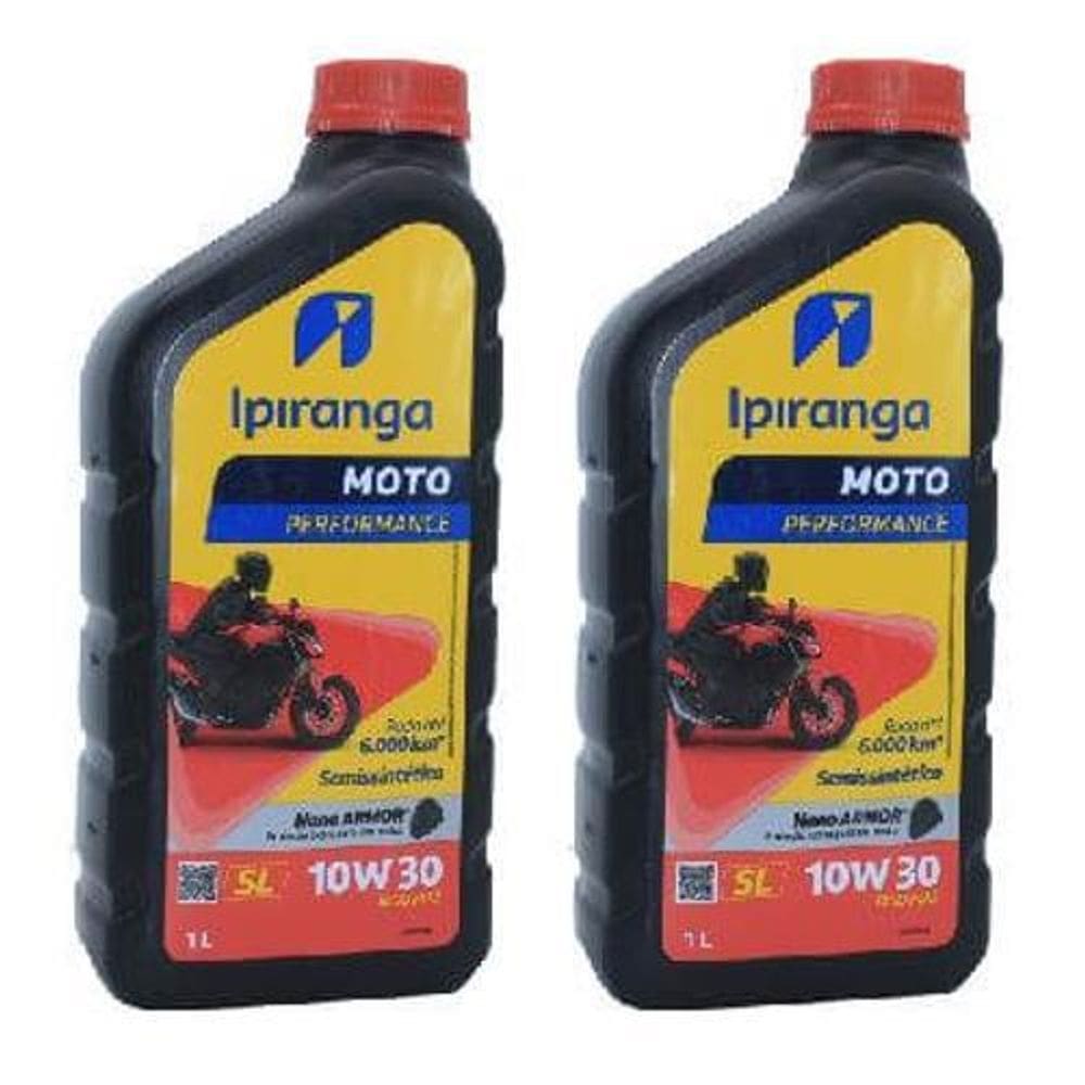 2 Oleo Motor Moto 10W30 Semi Sintetico Ipiranga Perfomace